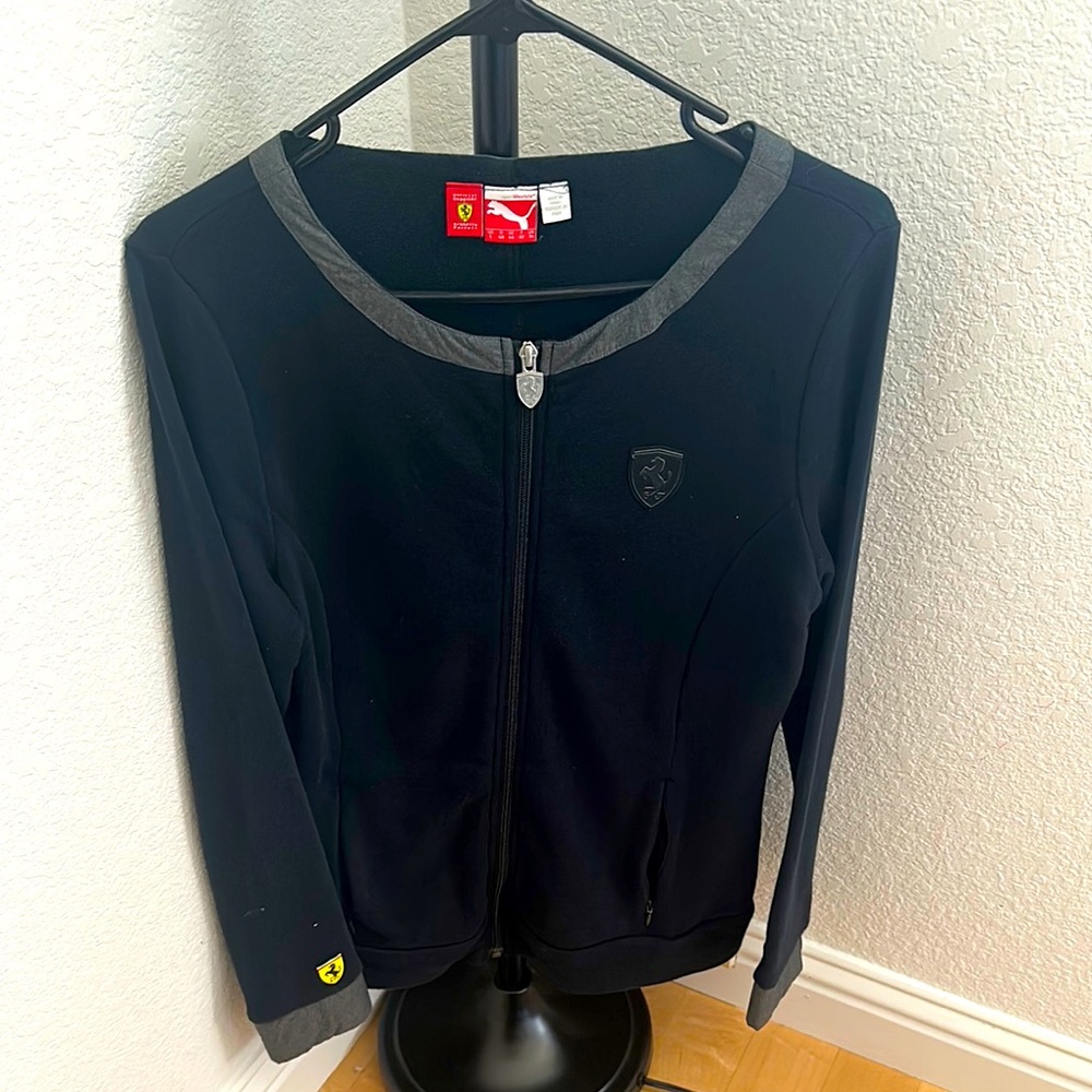 Puma Black and Gray Women's Jacket